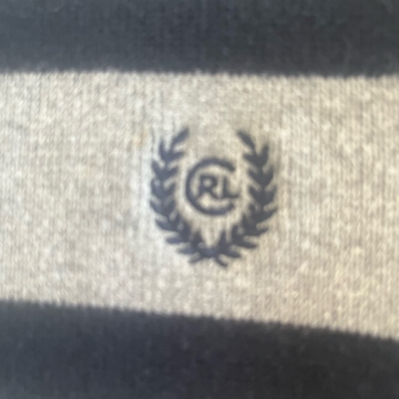 Men’s Chaps sweater. Size M. Gray/blue stripes. - Picture 4 of 4